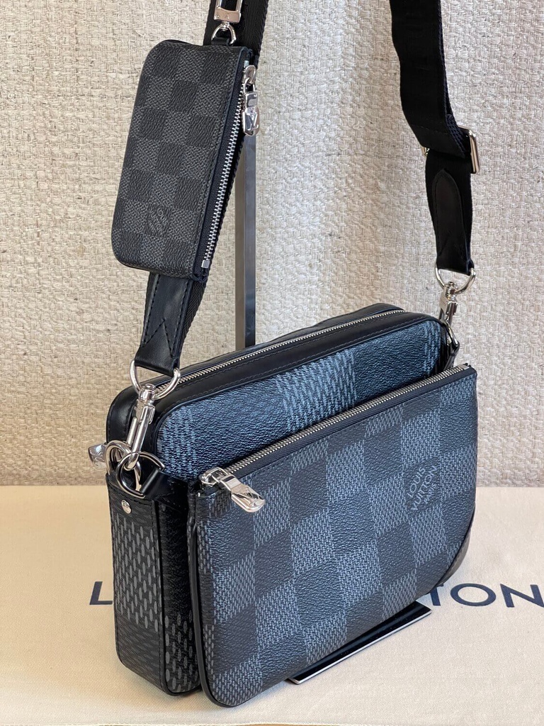 100 Original Louis Vuitton Trio Messenger N50017 Preloved